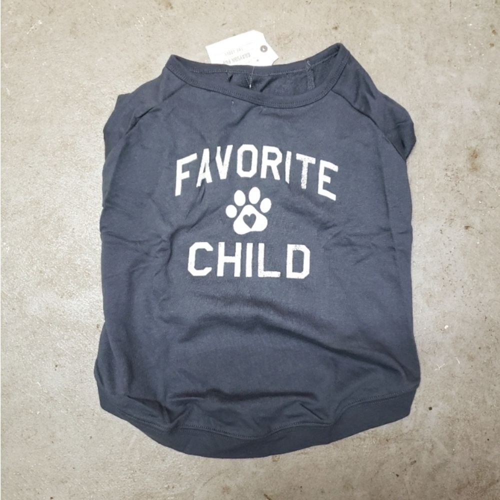 NWT Pet T-Shirt w cuffed Sleeves. Gray XL  Thin, Soft  Grayson Pup Dog/Cat